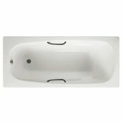Roca Carla Bath Two Tap Holes - 1700mm X 700mm - White - 2374M3000