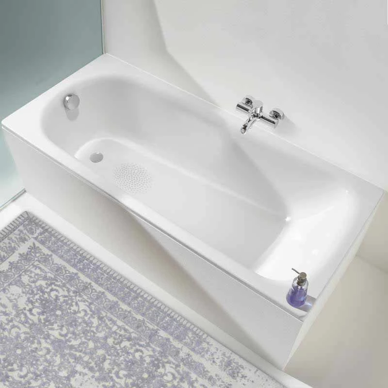 Kaldewei Saniform Plus 1500x700mm Bath With 2TH & Anti-Slip - Alpine White - 111625000001 - Image 2