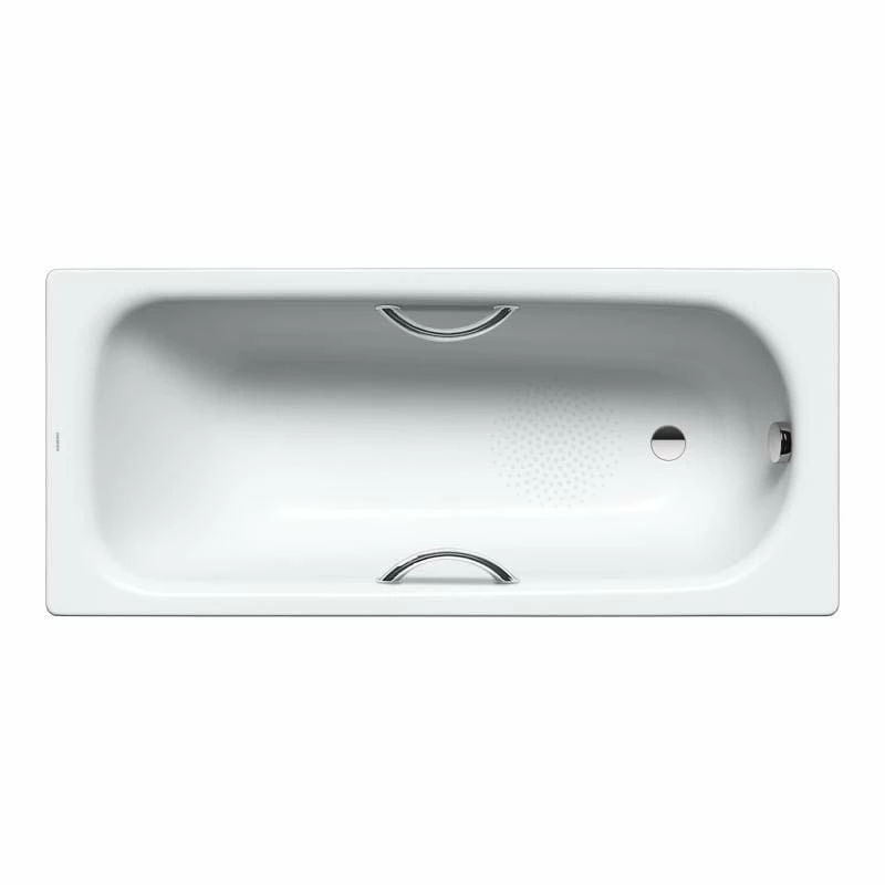 Kaldewei Saniform Plus 1600x750mm Bath With 2TH Anti-Slip & Grip Holes - Alpine White - 112527000001