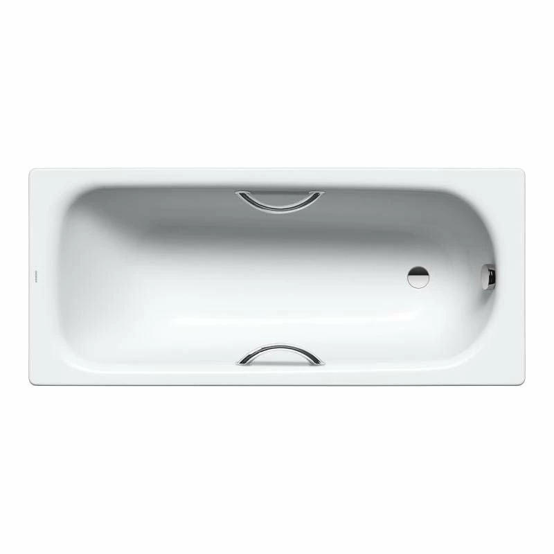 Kaldewei Saniform Plus 1700x750mm Bath With 2TH Grip Holes & Easy Clean - Alpine White - 112620013001