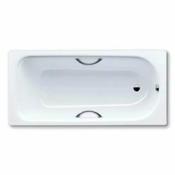 Eurowa Eco 1700 X 700mm Bath No Tap Hole With Anti-Slip & Grip Holes - White - 115326020001