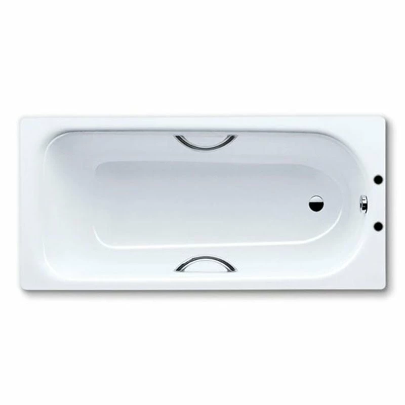 Eurowa 1500 X 700mm Bath Two Tap Hole With Grip Holes - White - 119620010001