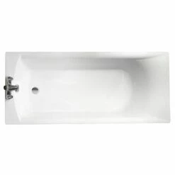 Roca Giralda Rectangular Acrylic Bath With No Grips - White - 123501000