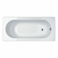 Essential KINGSTON Rectangular Single Ended Bath 1800x800mm 0 Tap Holes - EB508