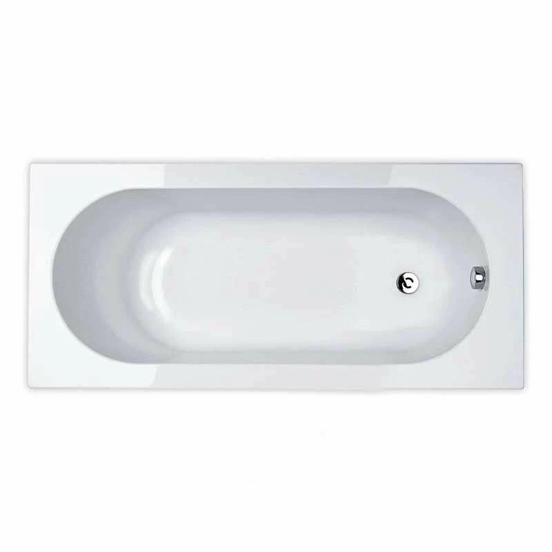 Essential KINGSTON Rectangular Single Ended Bath 1800x800mm 0 Tap Holes - EB508