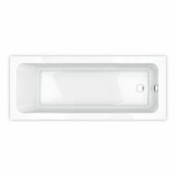 Essential BROMLEY Rectangular Single Ended Bath 1700x750mm 0 Tap Holes - EB513