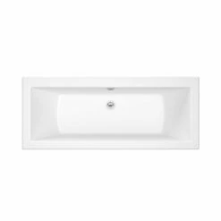 Roca The Gap 1700mm X 750mm Double Ended Acrylic Antislip Bath No Tap Holes - White - 024719000