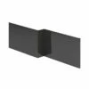 Essential NEVADA MDF L Shape Showerbath Front Bath Panel 1700mm Wide Grey - EF315GR