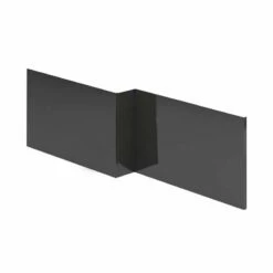 Essential NEVADA MDF L Shape Showerbath Front Bath Panel 1700mm Wide Grey - EF315GR