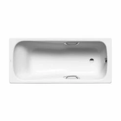 Kaldewei Dyna Set Star 1700 X 750mm Bath With Grip Hole Full Anti-Slip Easy-Clean & 0TH - Alpine White - 226234013001
