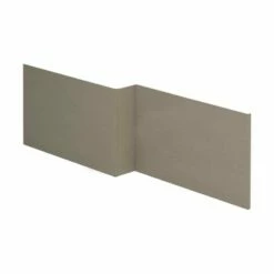 Essential VERMONT MDF L Shape Showerbath Front Bath Panel 1700mm Wide - Dark Grey - EF414DG