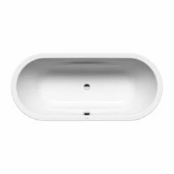 Kaldewei Vaio Duo Oval 1800x800mm Double Ended Bath 0TH - 951 - Alpine White - 233100010001