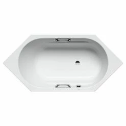 Kaldewei Vaio 6 Star 1900x900mm Hexagonal Bath With Grip Holes 959 - Alpine White - 233900010001
