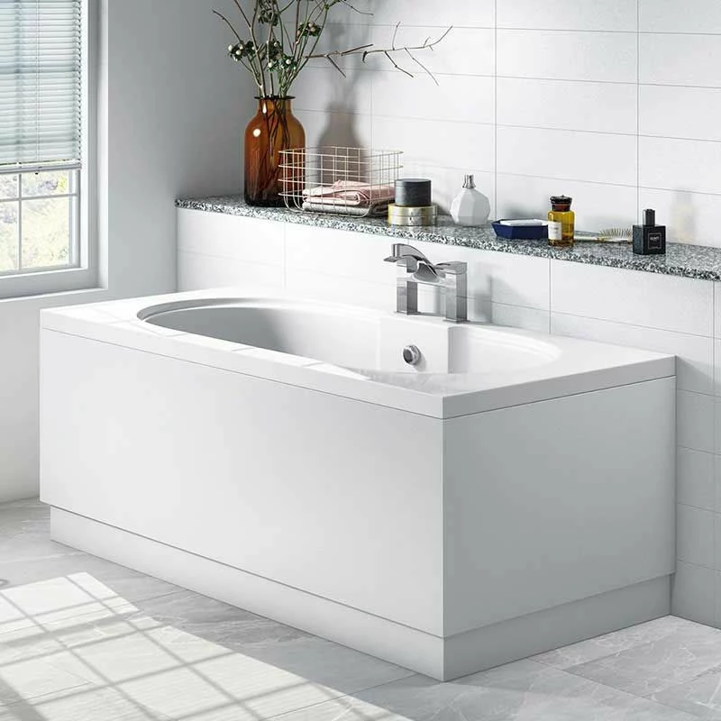 Halite Bathrooms 700mm Waterproof End Bath Panel - White Gloss - 237BPM0700-W - Image 2