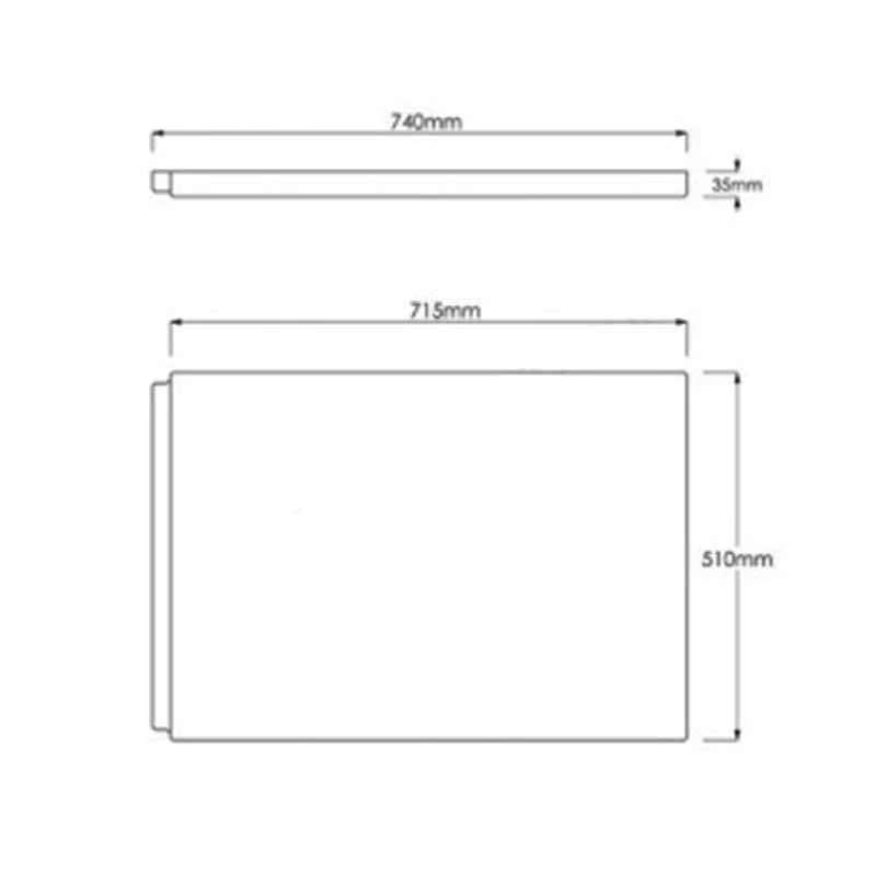 Essential 700 / 750mm End Panel (2mm Thick) - EP625 - Image 2