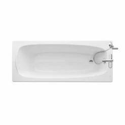 Roca Malaga 1700 X 700mm Eco Rectangular Single Ended Bath - 0 Tap Holes - White - 248296000
