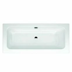Kaldewei Puro Set 1700x750mm Wide Double Ended Bath With RH Overflow - Alpine White - 261000010001