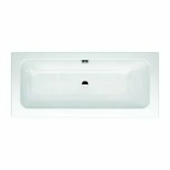 Kaldewei Puro Set 1700x750mm Wide Double Ended Bath With LH Overflow - Alpine White - 261100010001