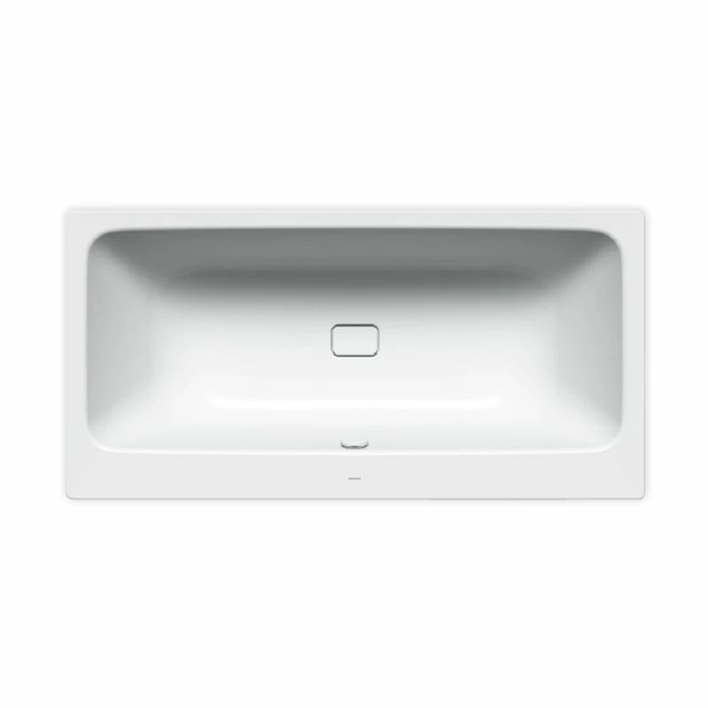 Kaldewei Asymmetric Duo 1800 X 900mm Bath With 2 Tap Holes - Alpine White - 274220000001