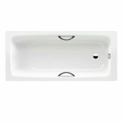 Kaldewei Cayono Star 1600x700 Bath With Grip Hole - Full Anti-Slip & Easy Clean Finish - 754 - Alpine White - 275434013001