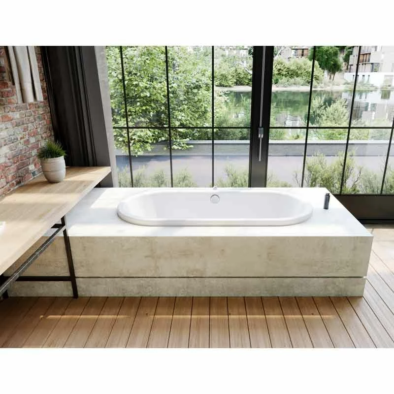 Kaldewei Centro Duo Oval 1700 X 750mm Bath With No Tap Holes - Alpine White - 282700010001 - Image 2