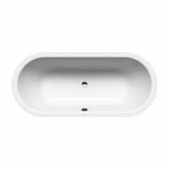 Kaldewei Classic Duo Oval 1700 X 700mm Bath With Grip Hole & No Tap Holes - Alpine White - 292610110001