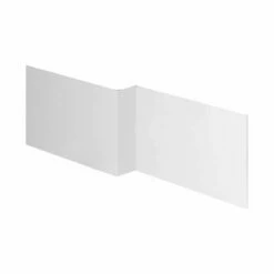 Essential NEVADA MDF L Shape Showerbath Front Bath Panel 1700mm Wide White - EF315WH