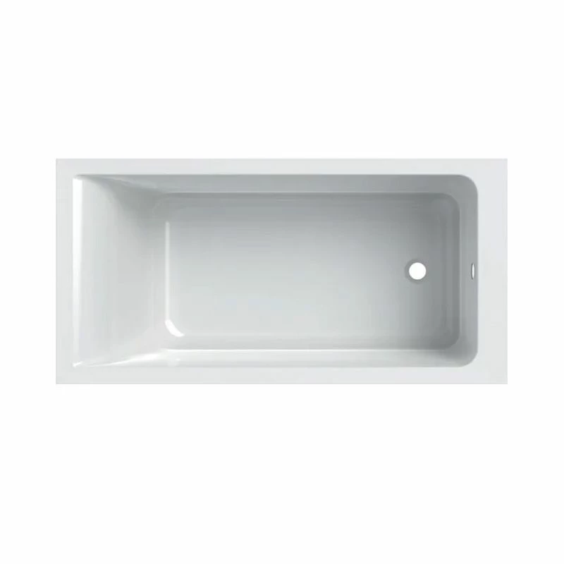 Geberit Renova Plan Single Ended Rectangular Bath With Feet - 1400x700mm - White - 554.310.01.1 - Image 2
