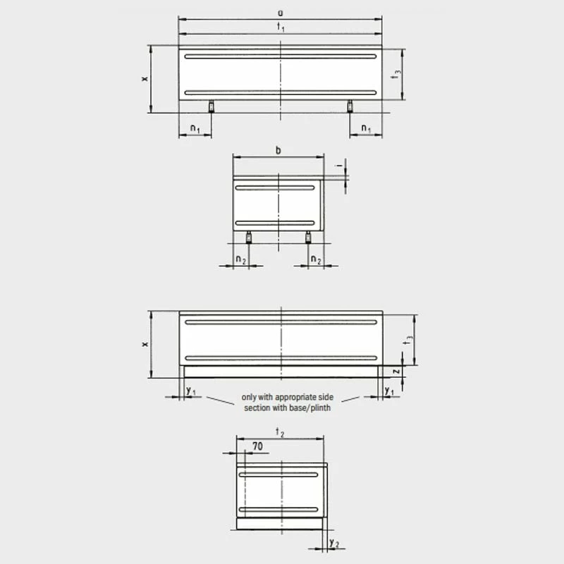 Kaldewei Bako 700 Steel Bath Panel Side Section W/ Base For Saniform Plus Bath - Alpine White - 685500210001 - Image 2