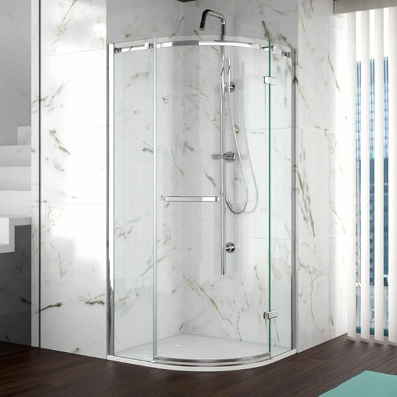 Merlyn 8 Series Frameless 1 Door Quadrant Shower Enclosure With Tray 900mm - A0601UHB
