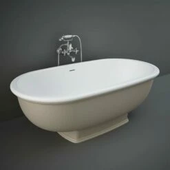 RAK Ceramics Washington Freestanding Bath 1560 X 810mm - Cappuccino - WTBT15681514