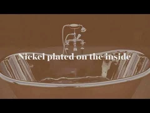 BC Designs Copper Boat Bath 1700mm X 725mm - Copper/Nickel - BAC010 - Image 4