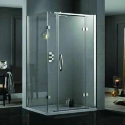 Aquadart Inline Hinged 2 Sided Shower Door 1400 X 800mm - AQ1028