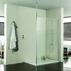 Aquadart 10mm Hinged Return Panel Clear/Silver - AQ8405S