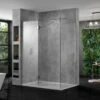 Aquadart Wetroom 8 Floor Channel Matt Black - AQ8281BLK