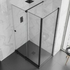 Aquadart Rolla 8 Side Panel 700mm Matt Black - AQ8948-BLK