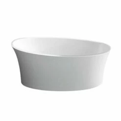 BC Designs Delicata Solid Surface Bath 1520x715mm Without Waste - Matt White - BAB020MW