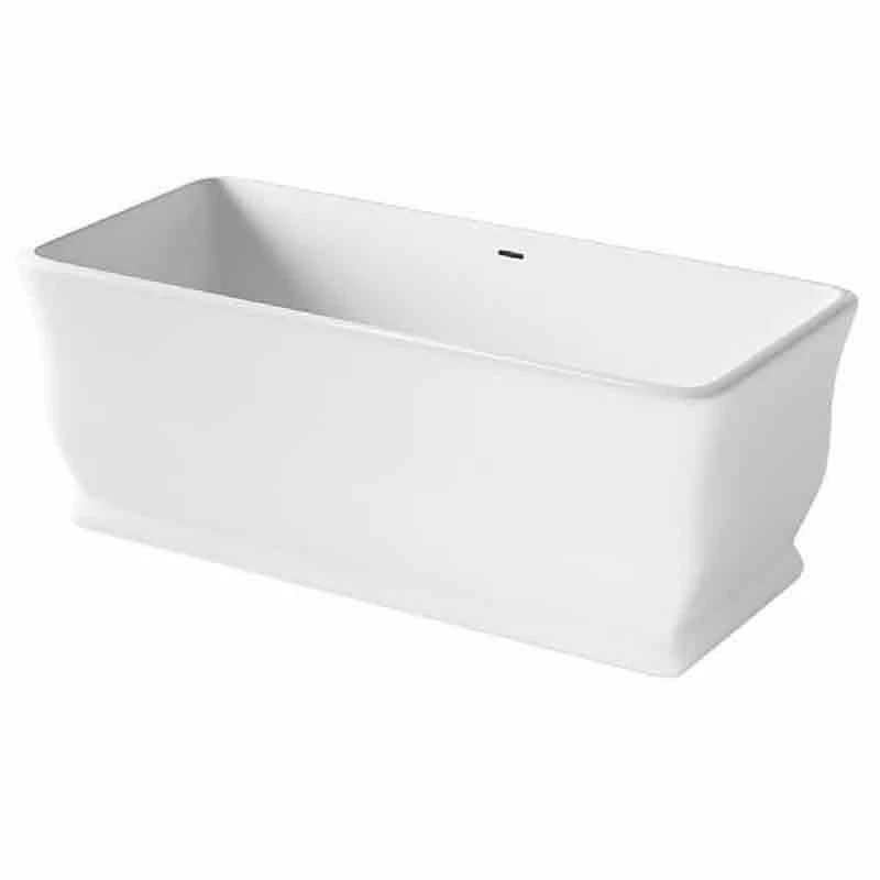 BC Designs Magnus CianĀ® Solid-Surface Bath 1680mm X 750mm - Polished White - BAB025 - Image 2