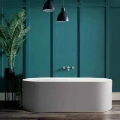 BC Designs Portman Bath 1640x750x500mm - Silk Matt White - BAB051