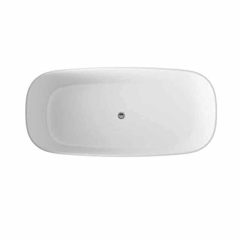 BC Designs PROJEKT Divita CianĀ® Solid-Surface Bath 1495mm X 720mm - Polished White - BAB075 - Image 2