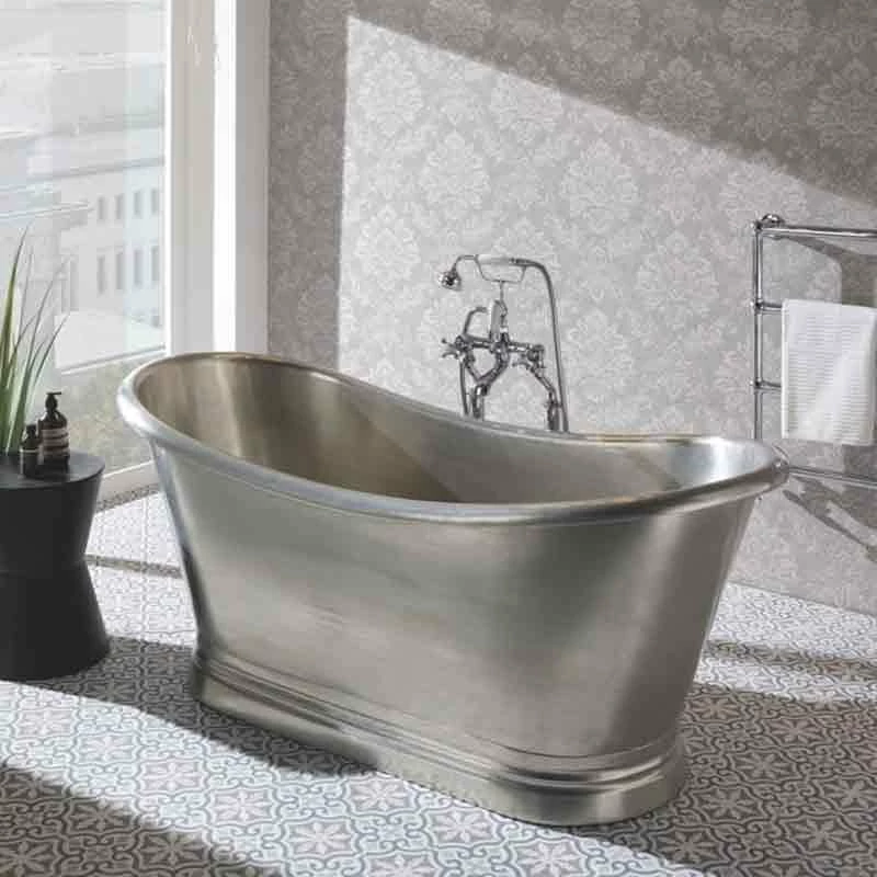 BC Designs Copper Boat Bath 1500mm X 700mm - Tin - BAC035 - Image 2