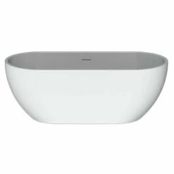 BC Designs Olney 1600x700mm Double Ended Freestanding Bath - White - BAE003
