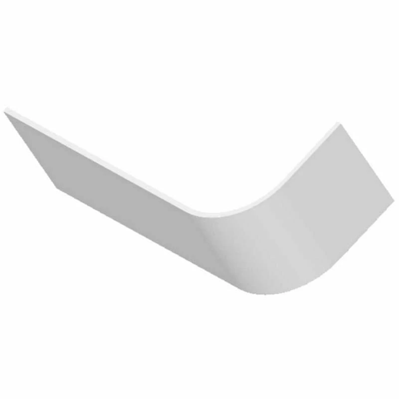 BC Designs Amerina 1650mm Solidblue Left Hand Bath Panel - White - BAIP023L