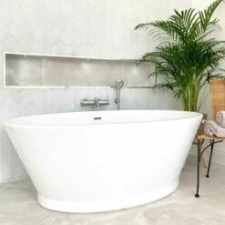 BC Designs Chalice Minor Acrymite® Acrylic Bath 1650mm X 900mm - Gloss White - BAS016