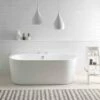 BC Designs Ancora Acrymite® Acrylic Bath 1640mm X 760mm - Gloss White - BAS055