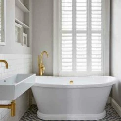 BC Designs 1700mm Acrylic Boat Bath - Gloss White - BAS065