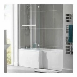 Essential KENSINGTON L Shape Shower Baths 1700 X 850mm Left Handed - EB519