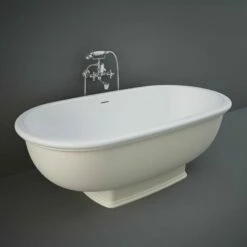 RAK Ceramics Washington Freestanding Bath 1560 X 810mm - Matt Greige - WTBT15681505
