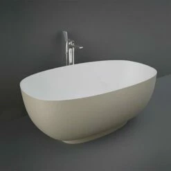 RAK Ceramics Cloud Freestanding Bath 1400 X 753mm - Matt Cappuccino - CLOBT14075514