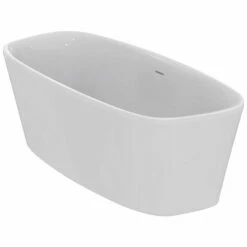 Ideal Standard Dea 1800x800mm Freestanding Double Ended Bath With Clicker Waste And Integrated Slotted Overflow - White - E306701